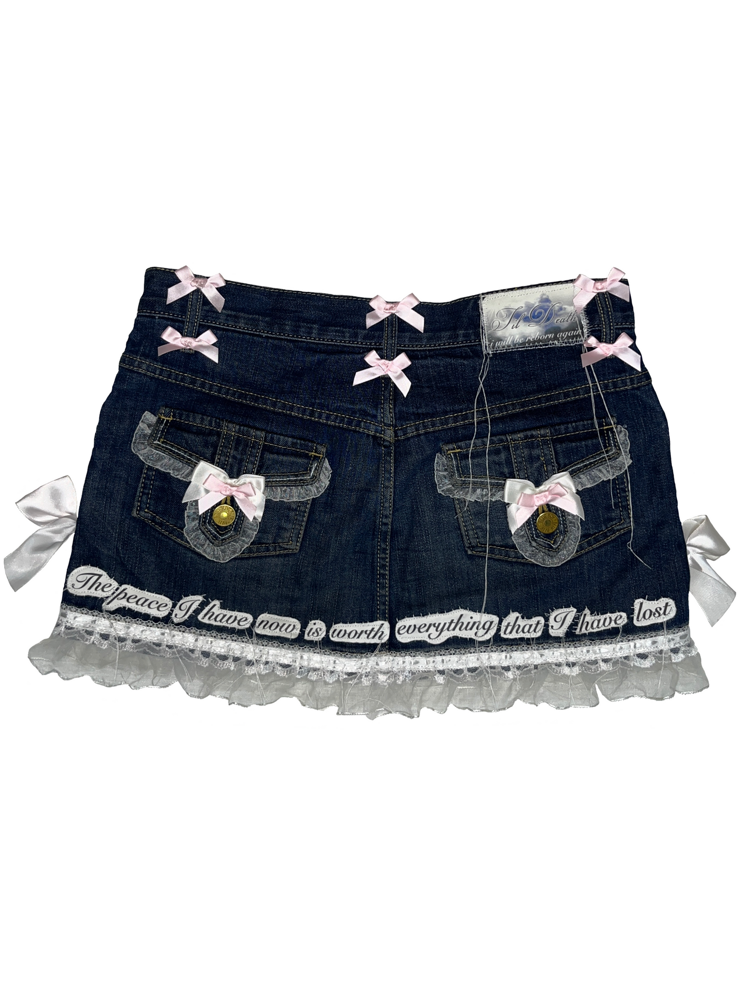 Tortured Soul denim mini